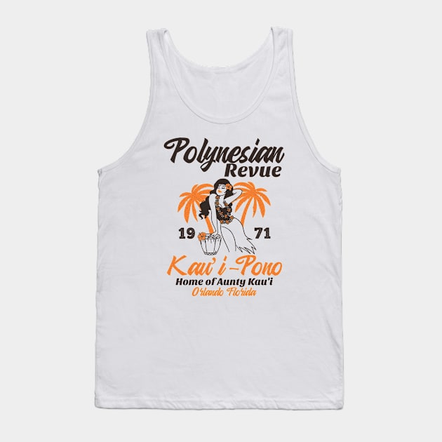 Polynesian Revue Spirit of Aloha Polynesian Resort 1971 Tank Top by Joaddo